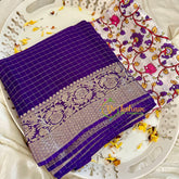 Purple Georgette Saree -VS1860